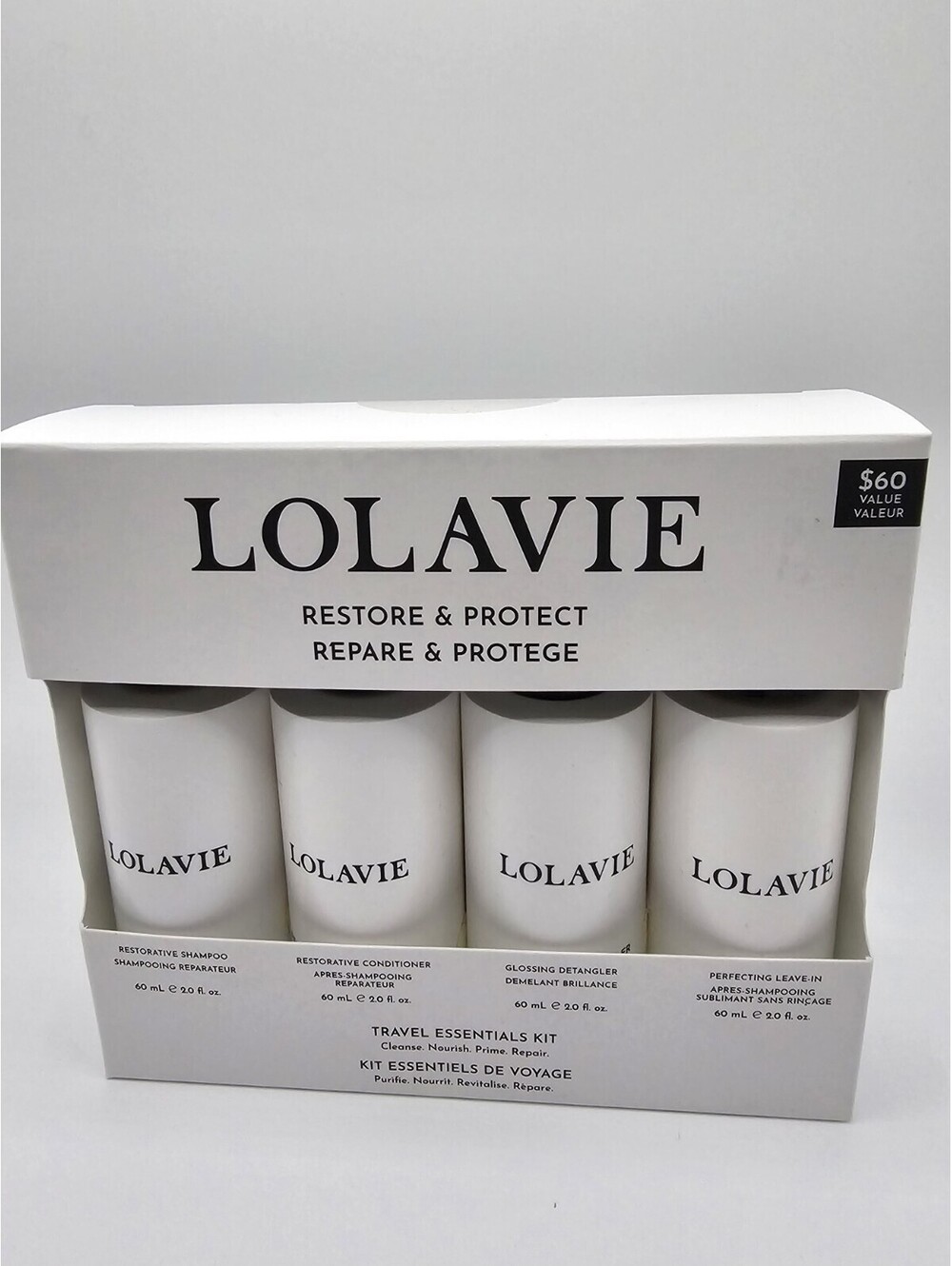 LolaVie Restore & Protect Travel Essentials Hair Kit Jennifer Aniston NIB